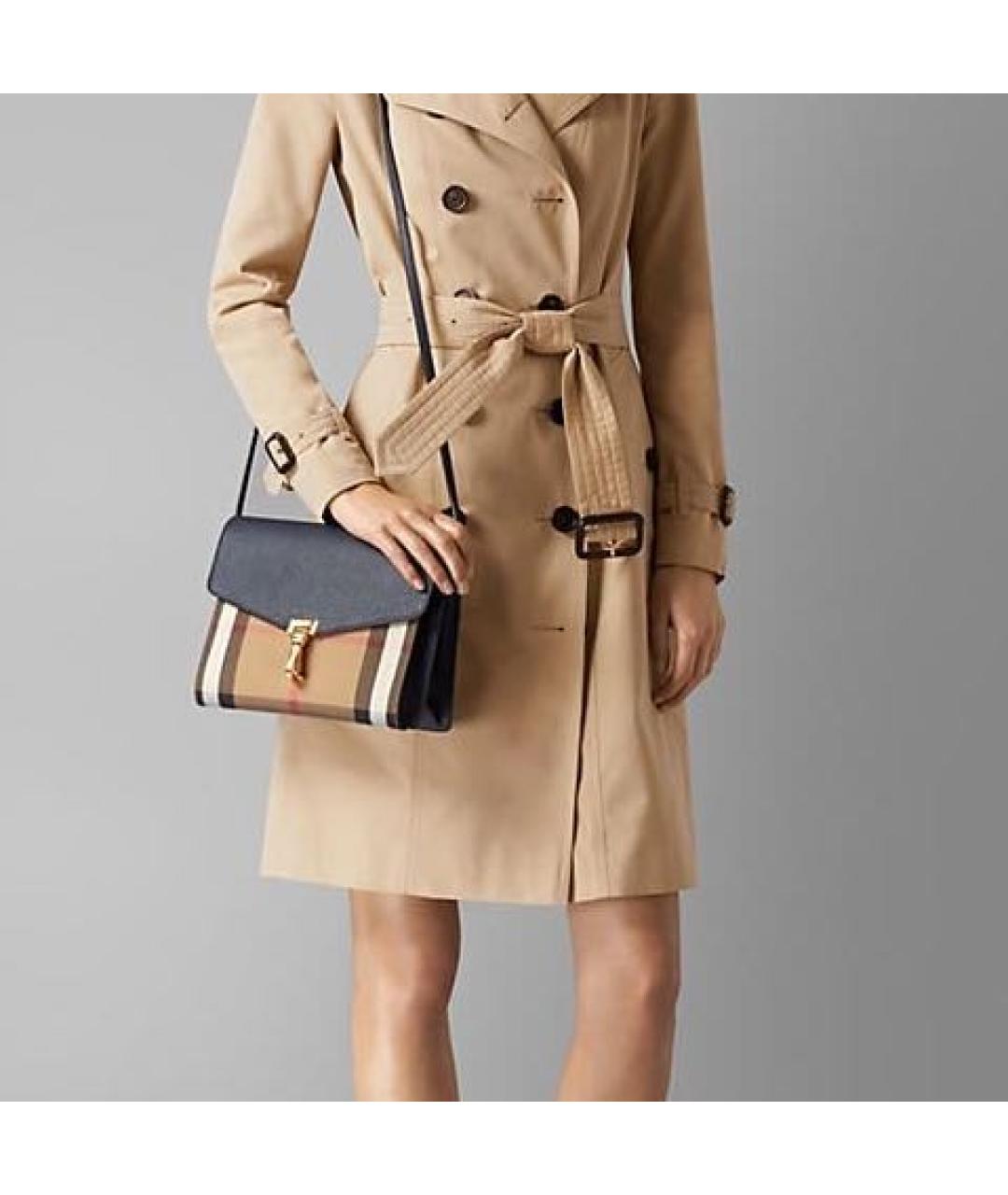 BURBERRY Мульти кожаная сумка с короткими ручками, фото 5