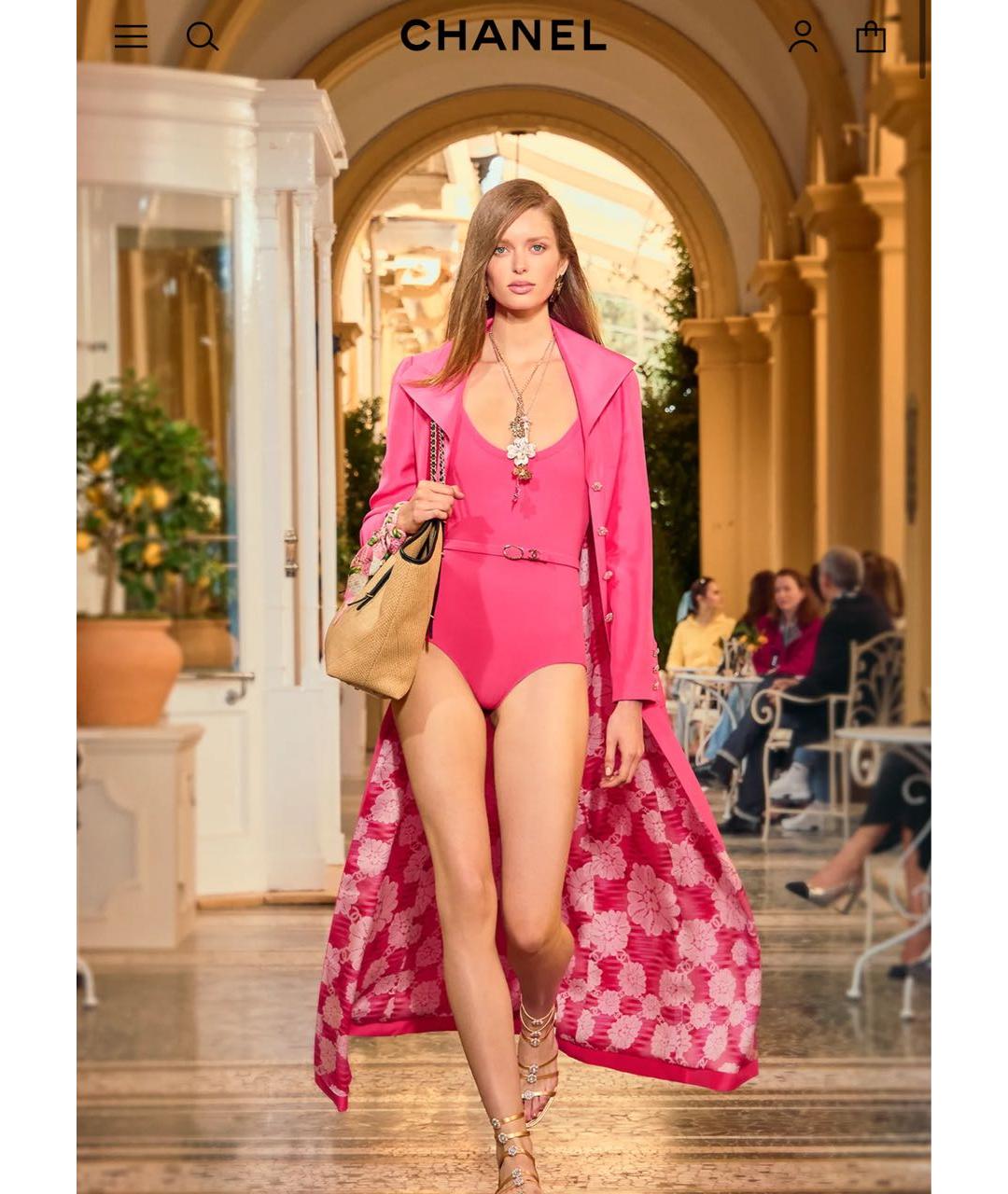 CHANEL Коралловый купальник, фото 5