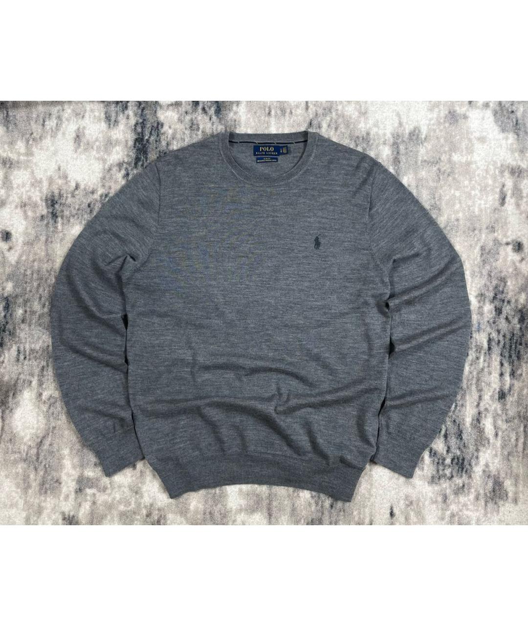 POLO RALPH LAUREN Серый шерстяной джемпер / свитер, фото 5