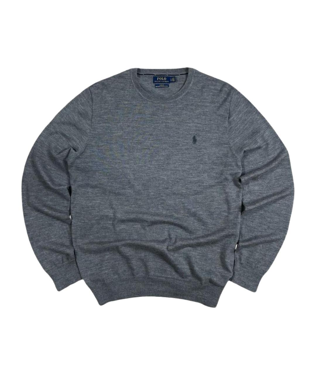 POLO RALPH LAUREN Серый шерстяной джемпер / свитер, фото 1