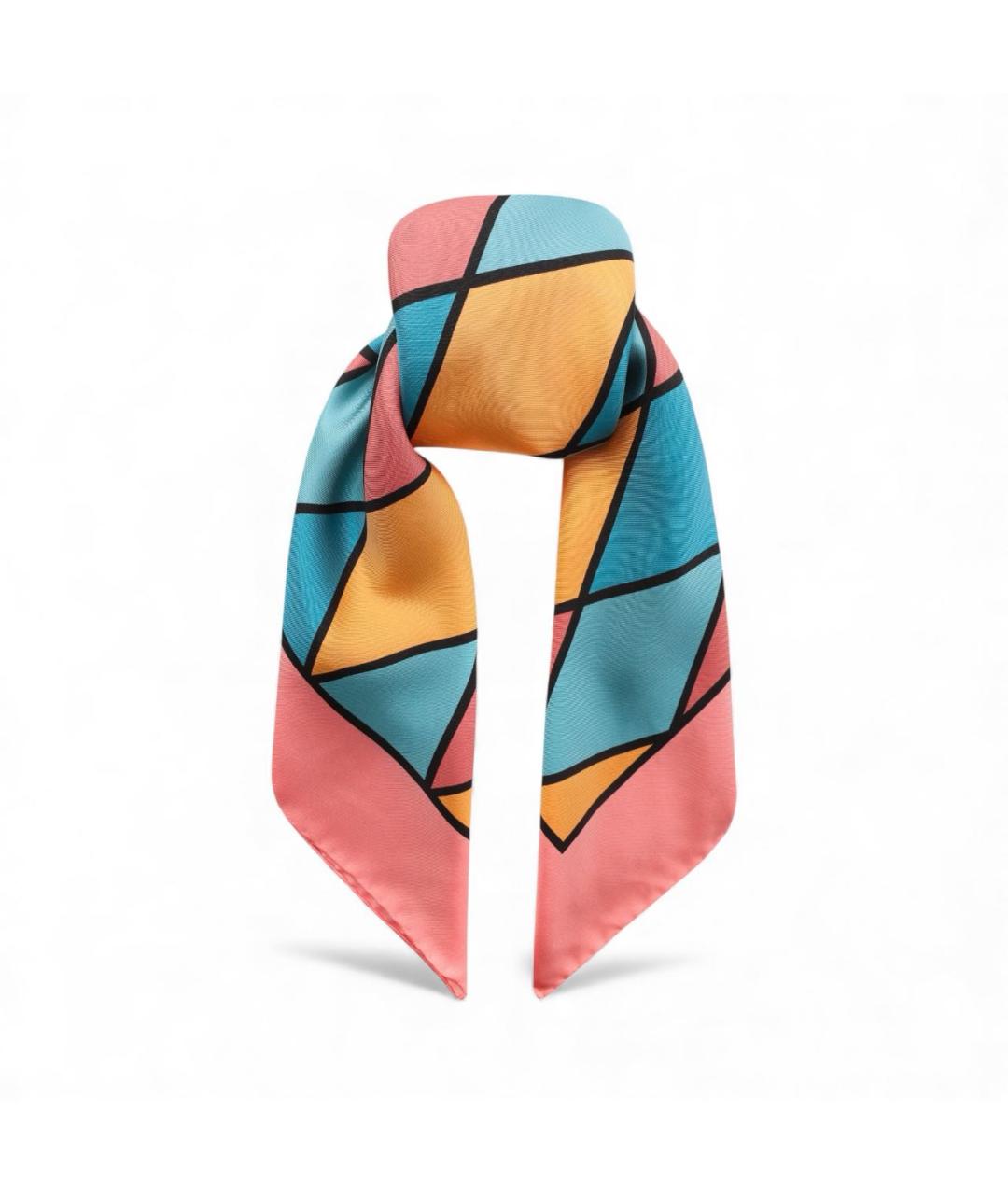 VALENTINO Мульти шелковый платок, фото 2