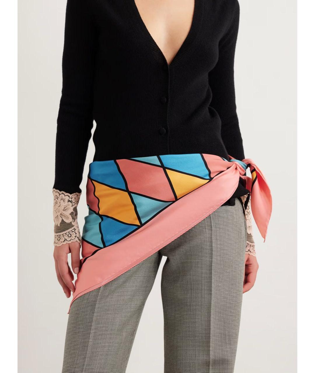 VALENTINO Мульти шелковый платок, фото 7
