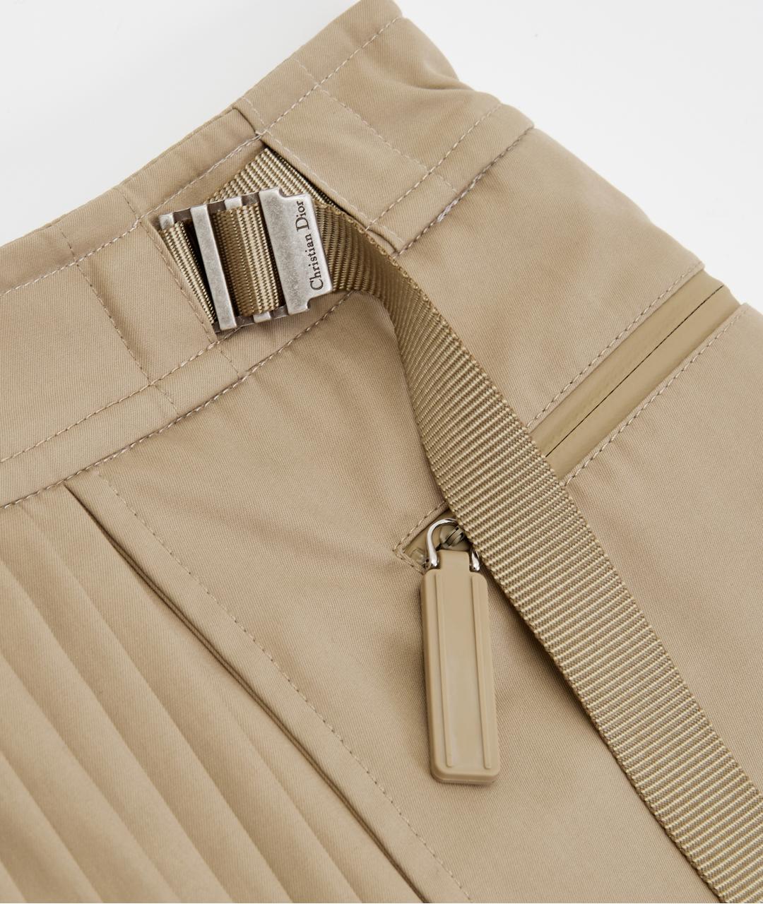 CHRISTIAN DIOR Бежевая хлопковая юбка мини, фото 4