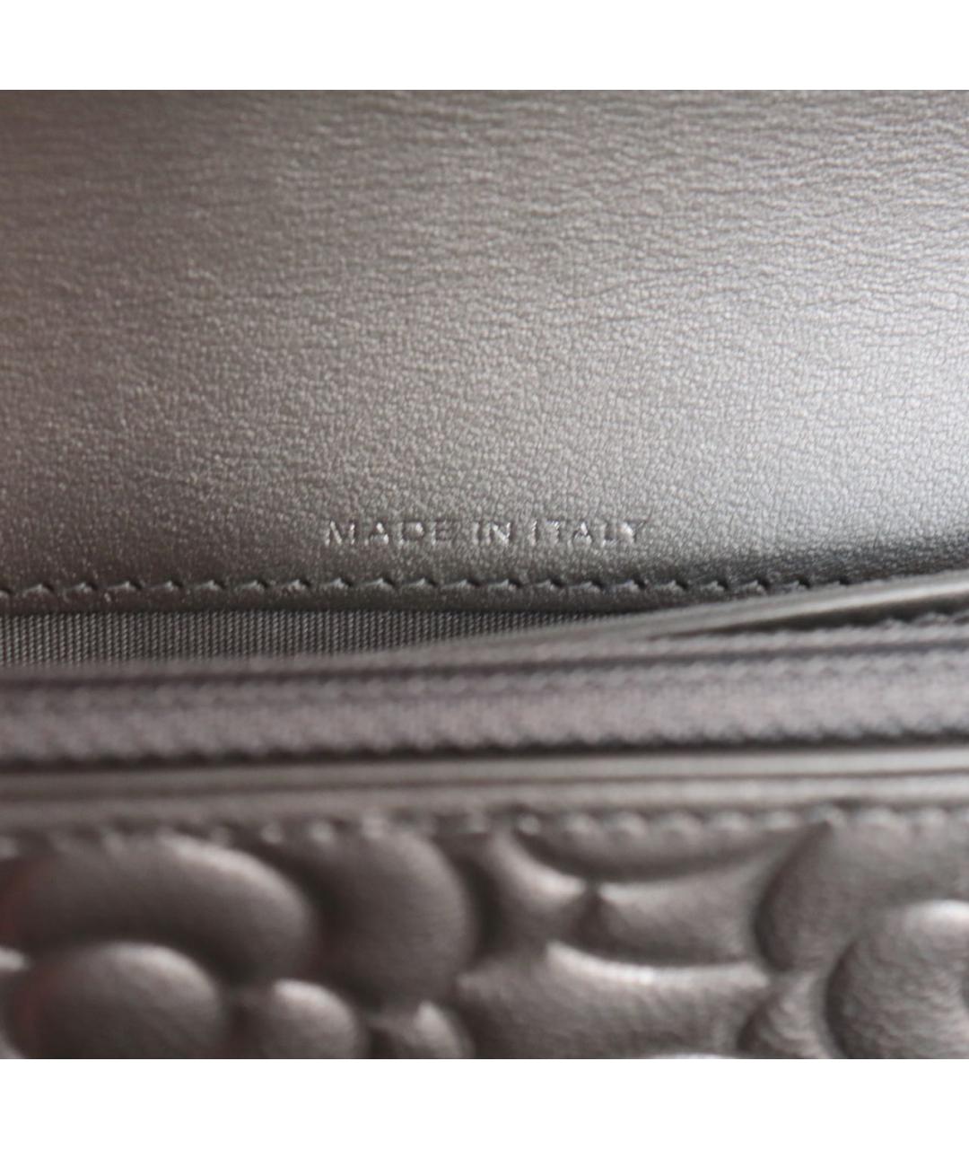 CHANEL Серебрянный кожаный кошелек, фото 7