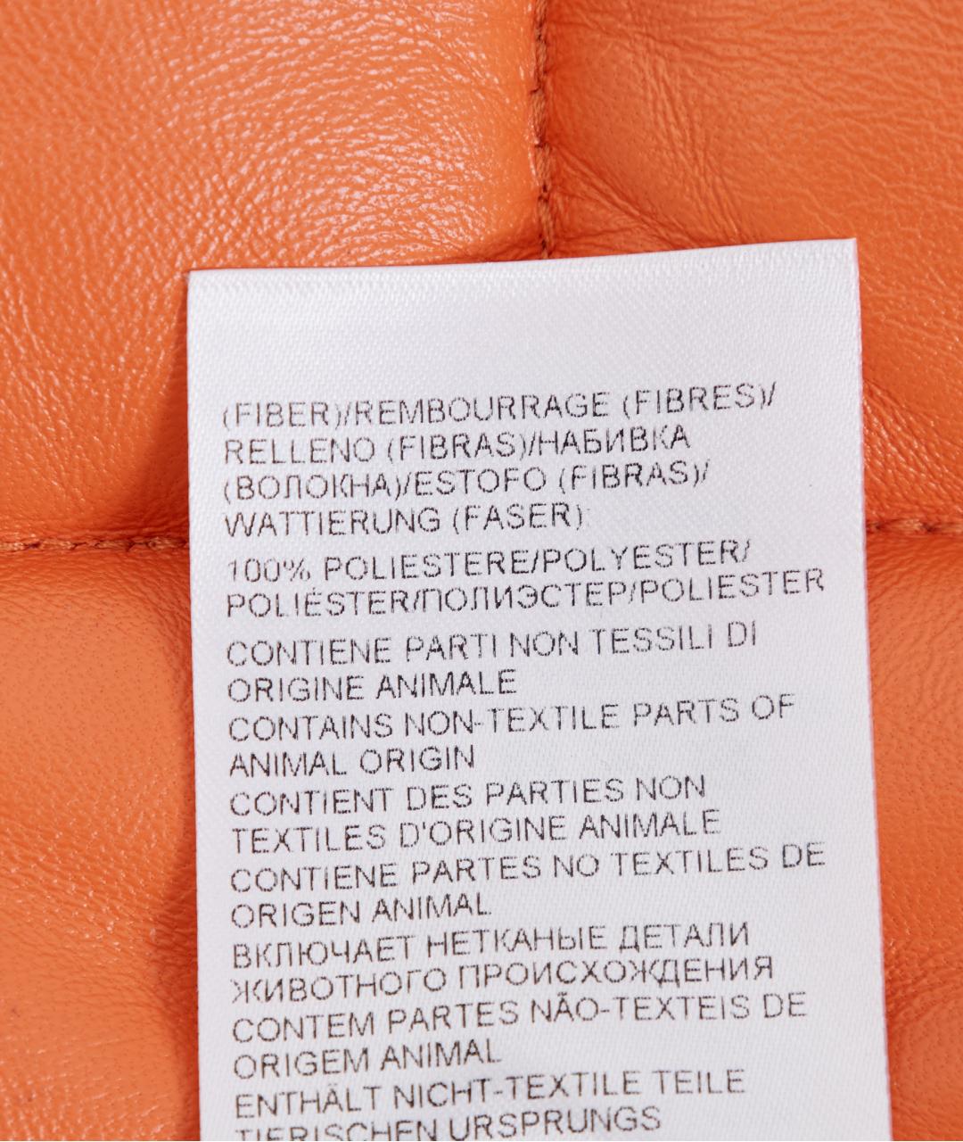 BOTTEGA VENETA Оранжевый кожаный жилет, фото 6