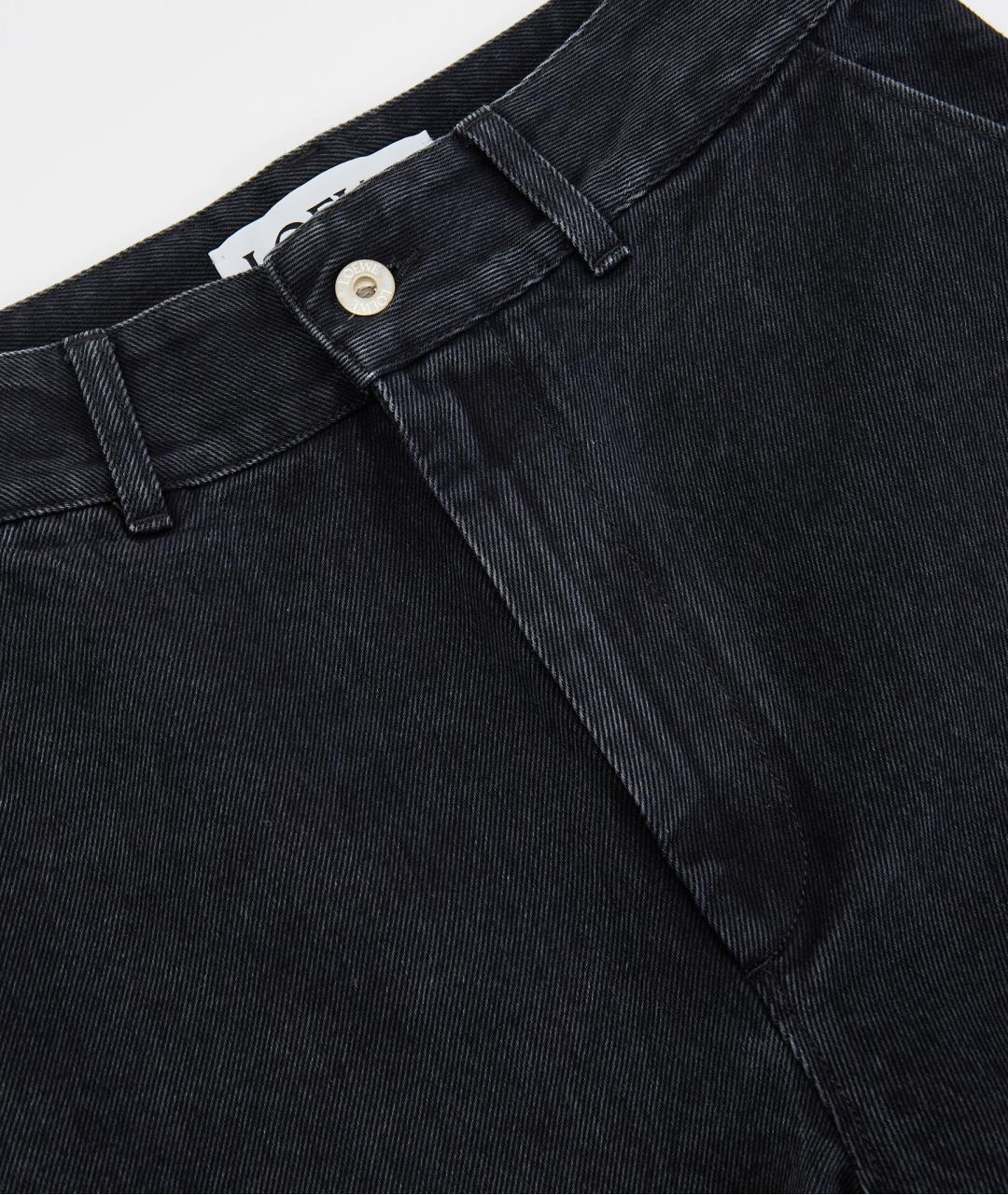 LOEWE Черные хлопковые прямые джинсы, фото 3