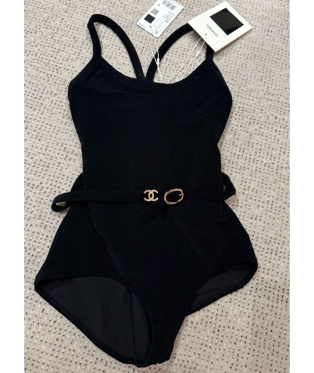 CHANEL Черный купальник, фото 2