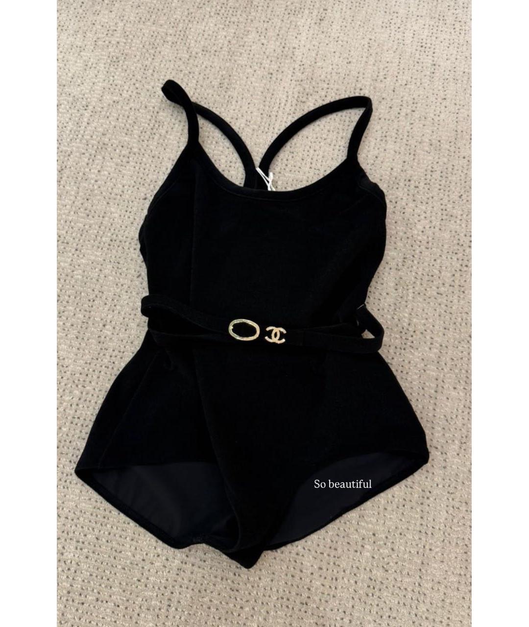 CHANEL Черный купальник, фото 4