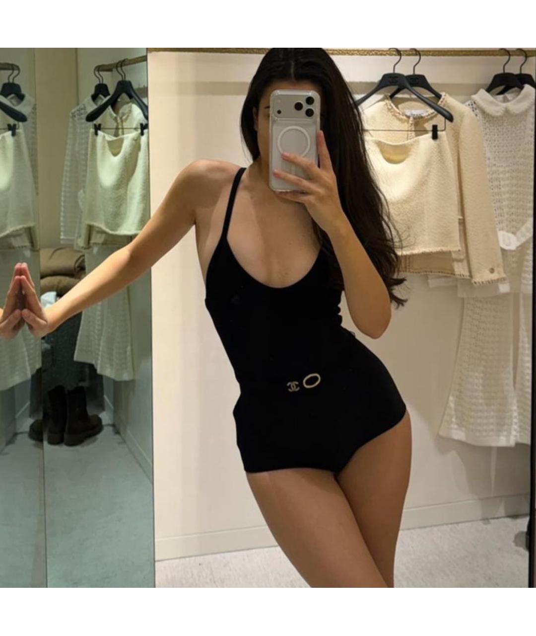 CHANEL Черный купальник, фото 3