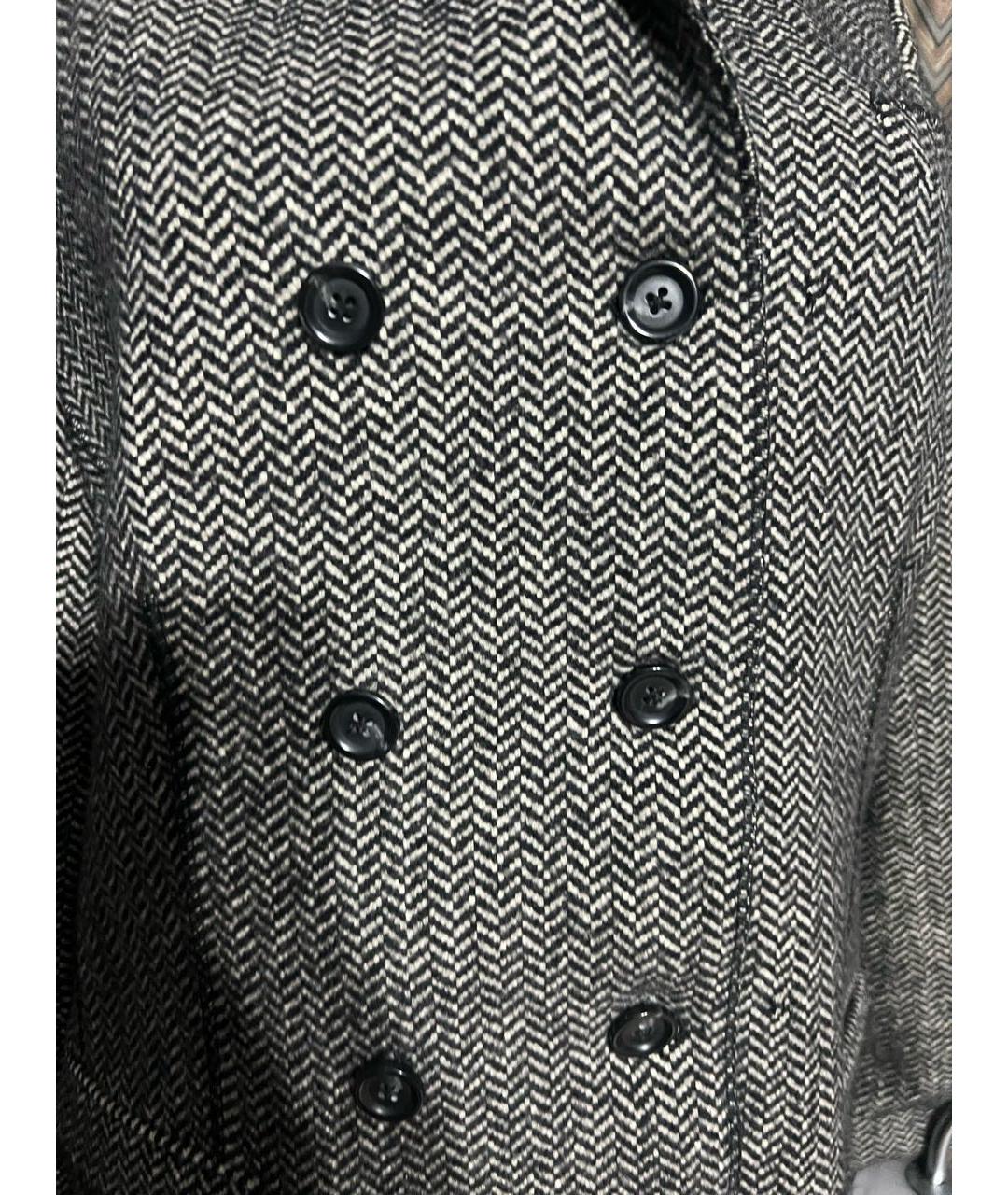 DOLCE&GABBANA Серое шерстяное пальто, фото 5