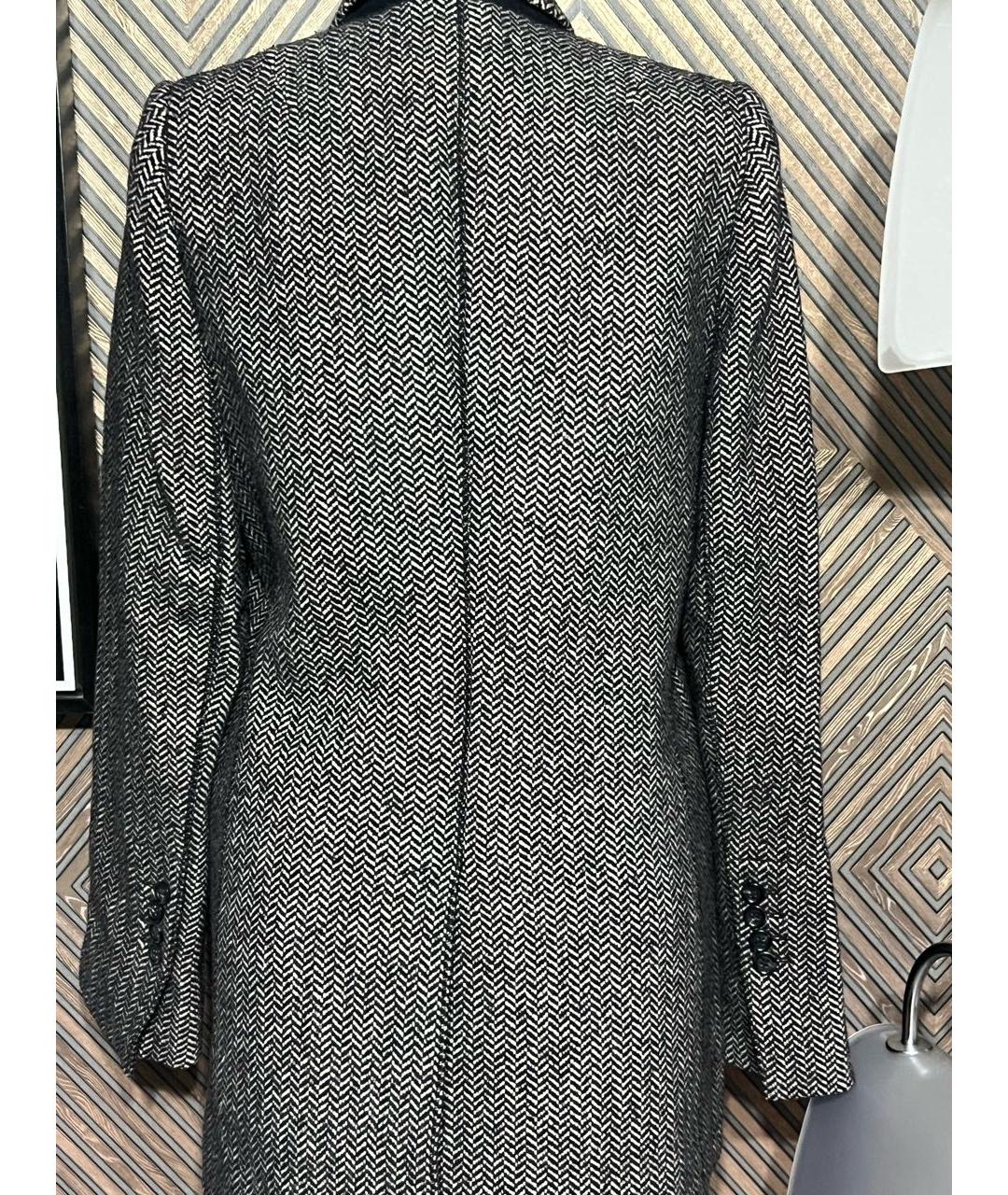 DOLCE&GABBANA Серое шерстяное пальто, фото 2