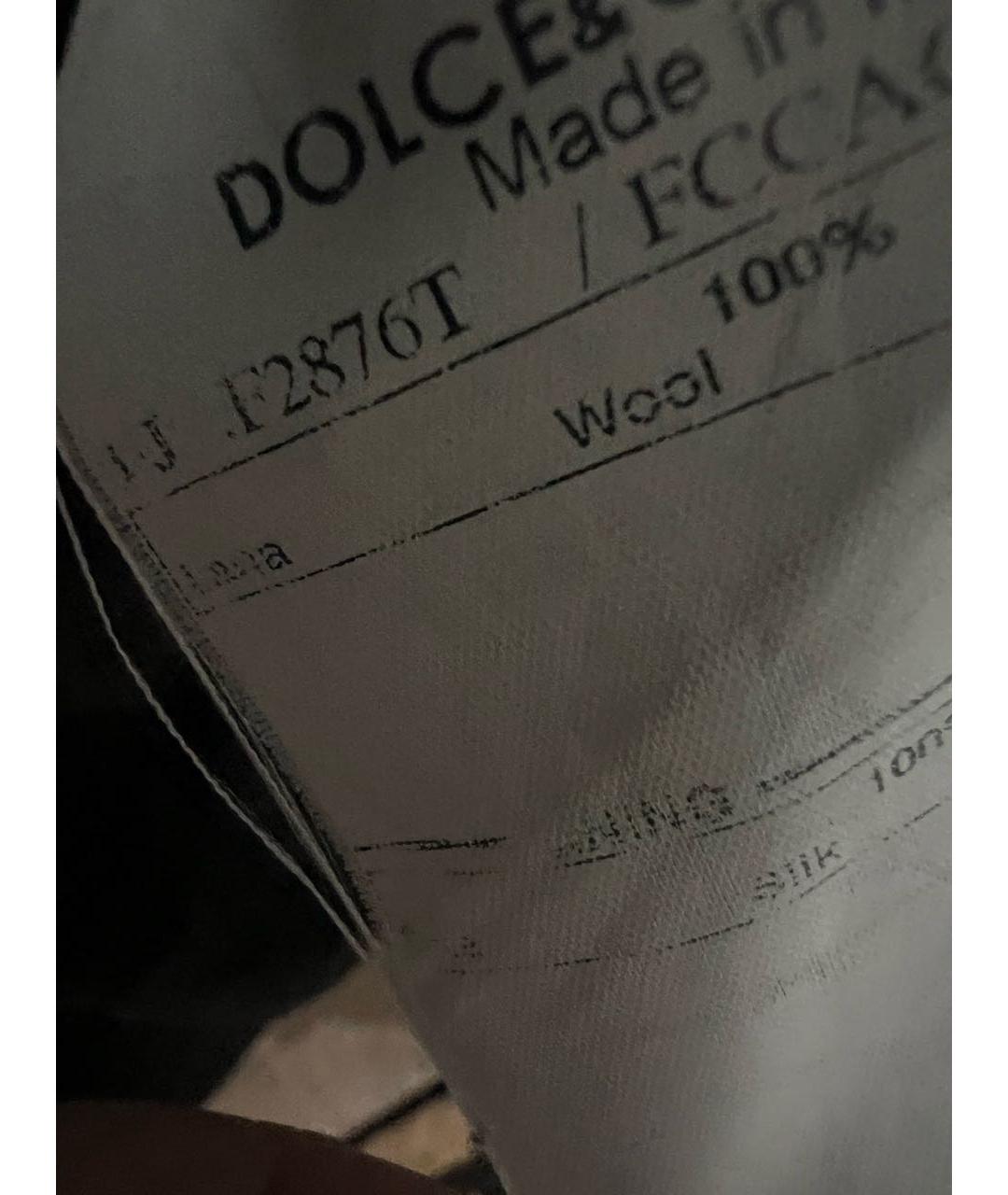 DOLCE&GABBANA Серое шерстяное пальто, фото 8