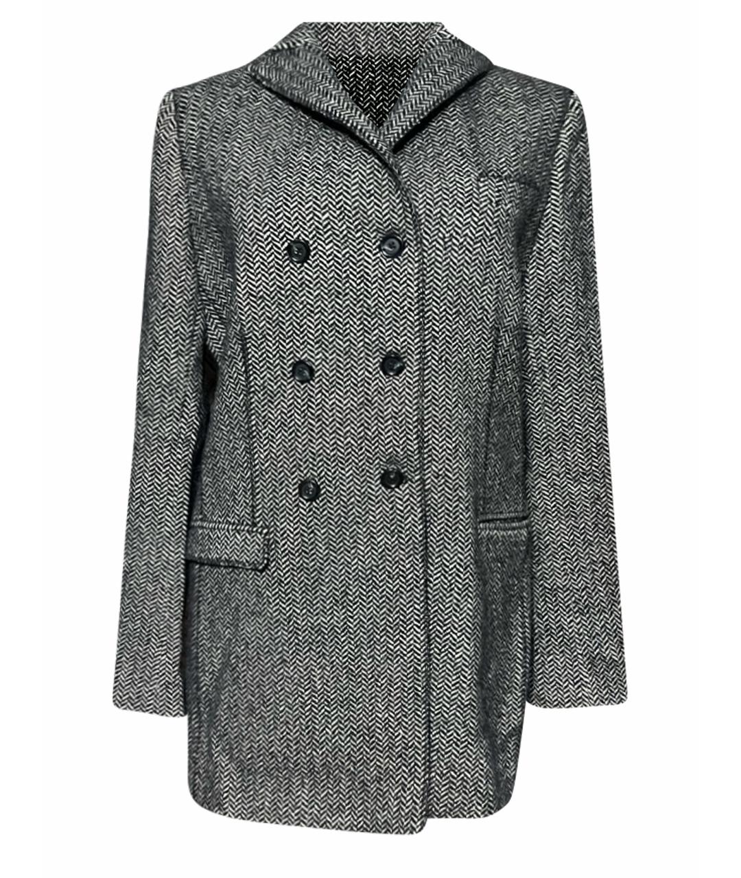 DOLCE&GABBANA Серое шерстяное пальто, фото 1