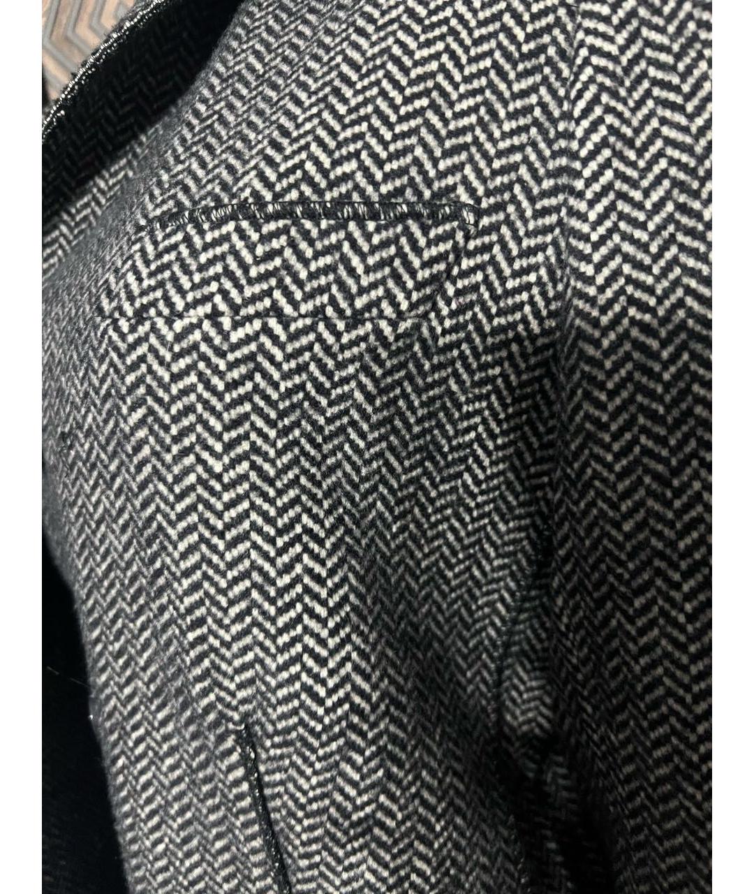 DOLCE&GABBANA Серое шерстяное пальто, фото 4