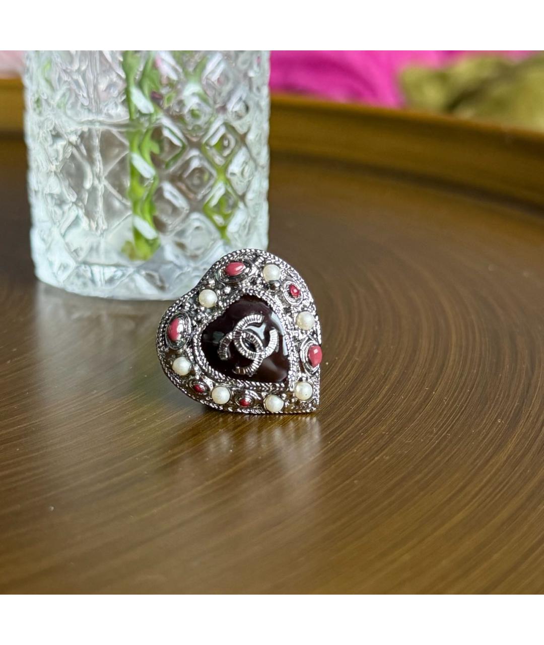 CHANEL Серебряное металлическое кольцо, фото 3