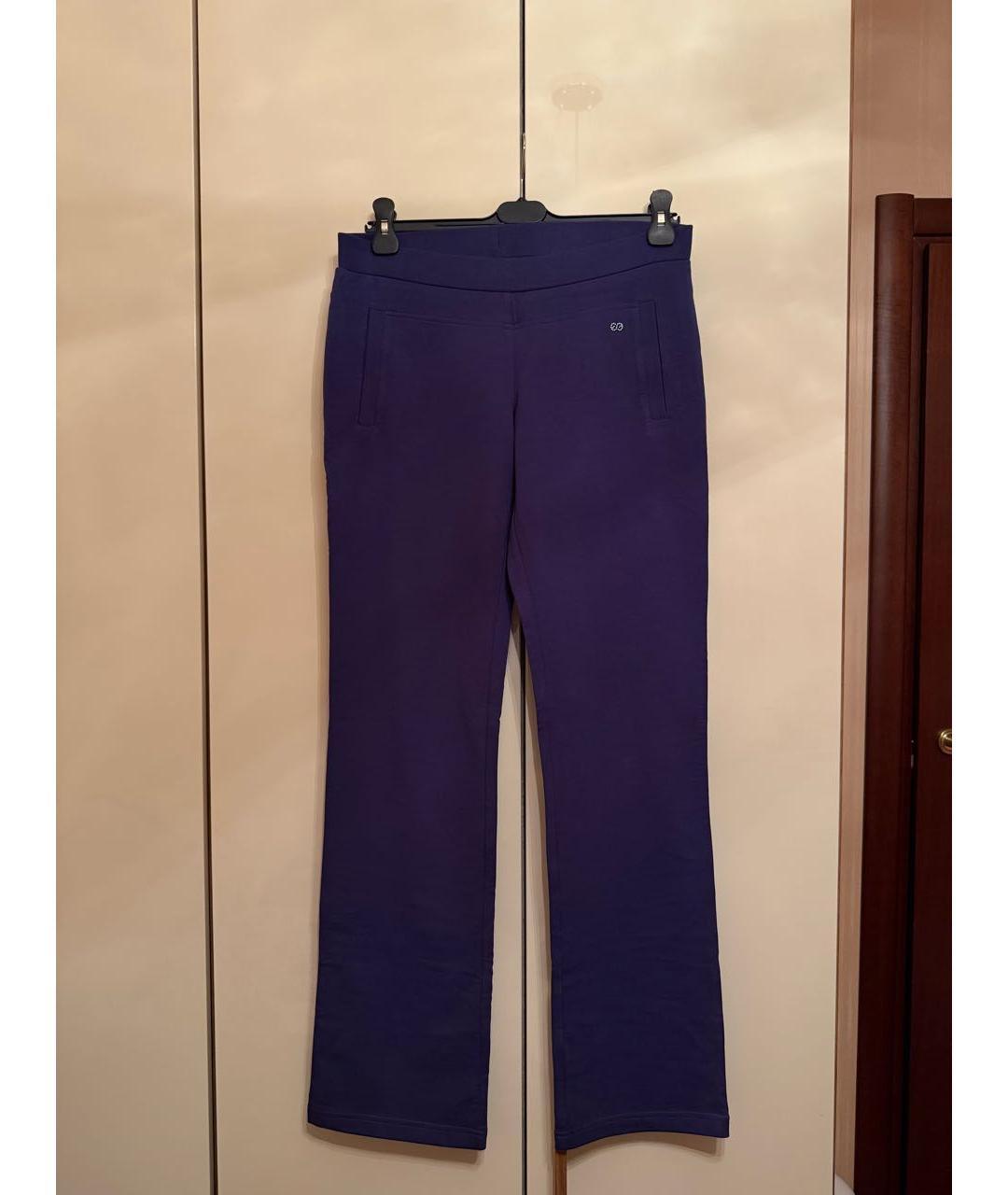 ESCADA Фиолетовые хлопко-эластановые спортивные брюки и шорты, фото 4