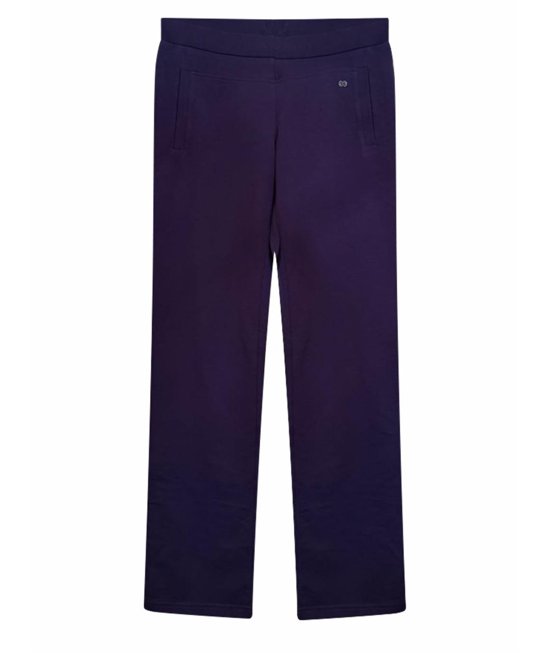 ESCADA Фиолетовые хлопко-эластановые спортивные брюки и шорты, фото 1