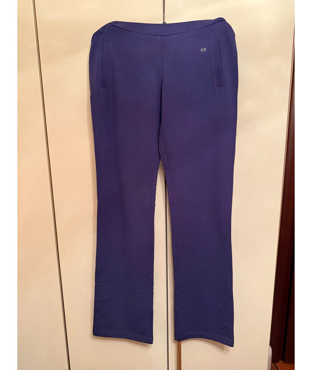 ESCADA Фиолетовые хлопко-эластановые спортивные брюки и шорты, фото 2