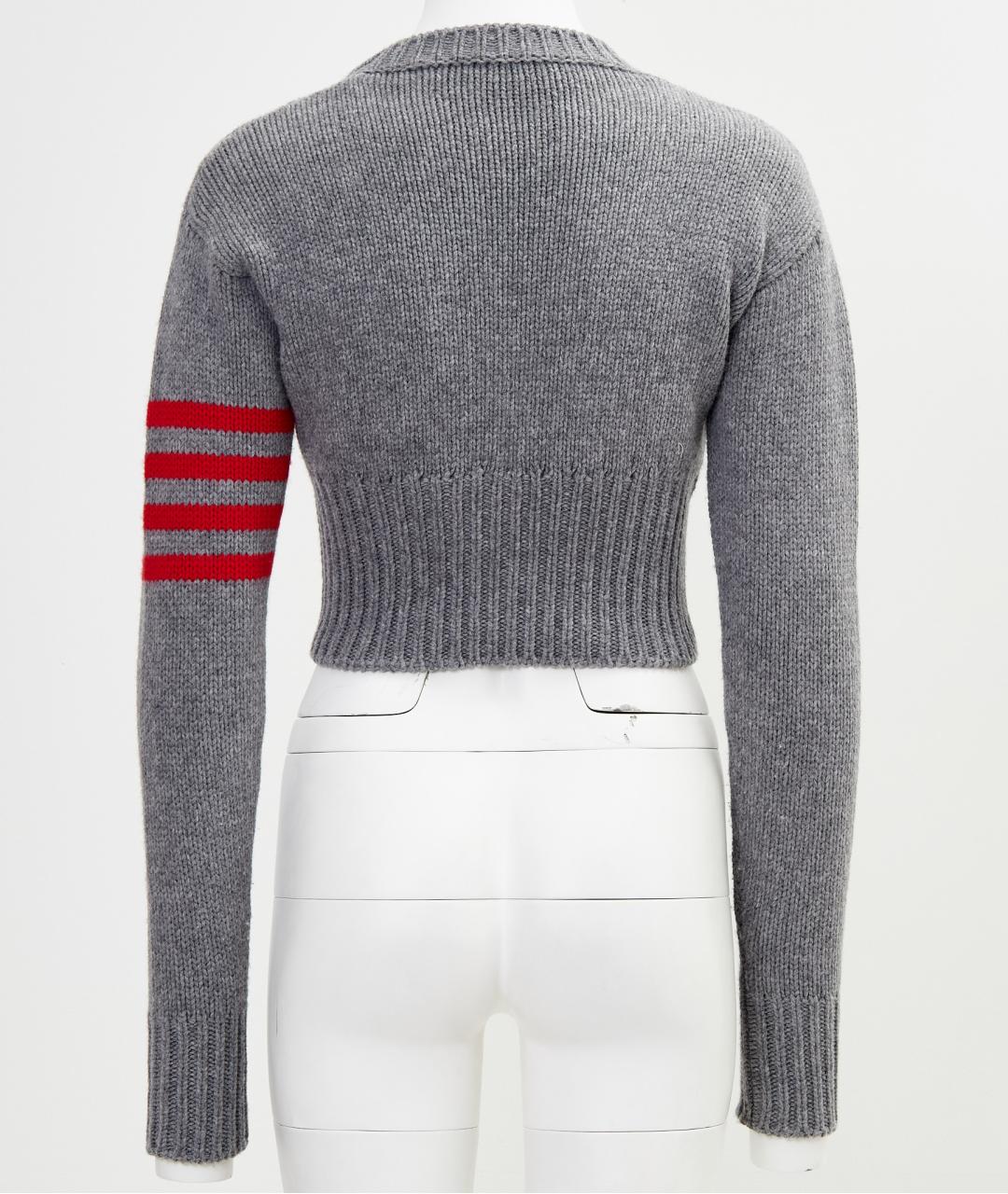 MIU MIU Серый шерстяной джемпер / свитер, фото 2