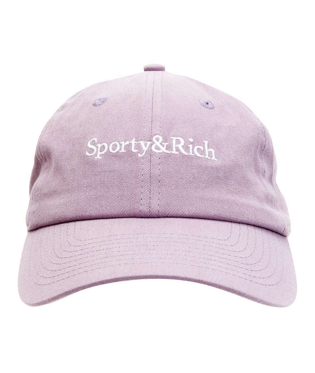 SPORTY AND RICH Фиолетовая хлопковая кепка, фото 1