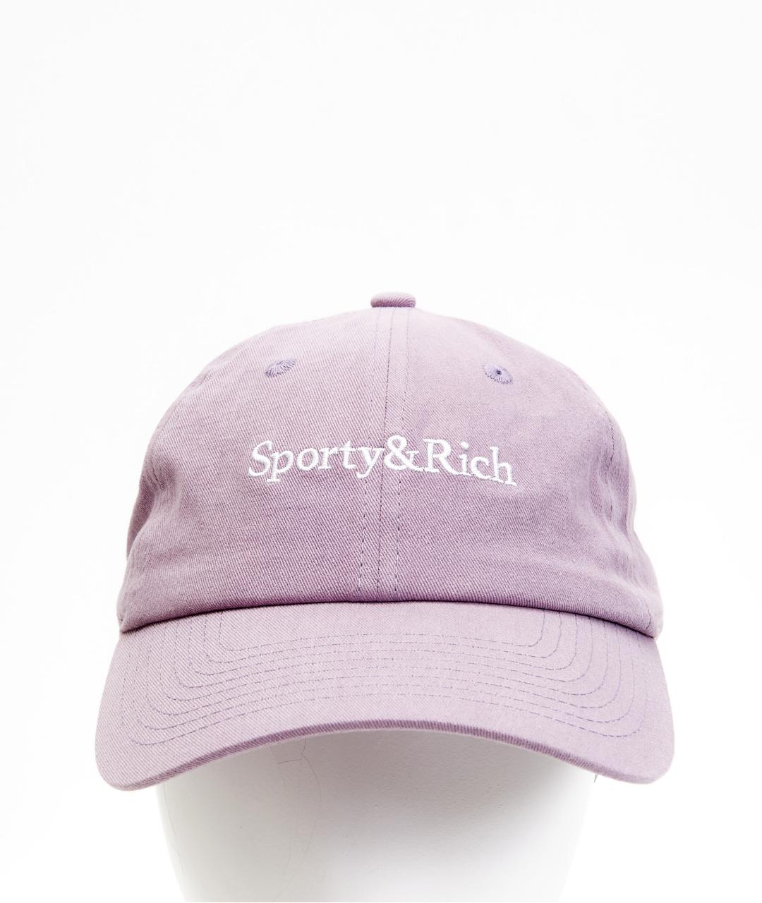 SPORTY AND RICH Фиолетовая хлопковая кепка, фото 5