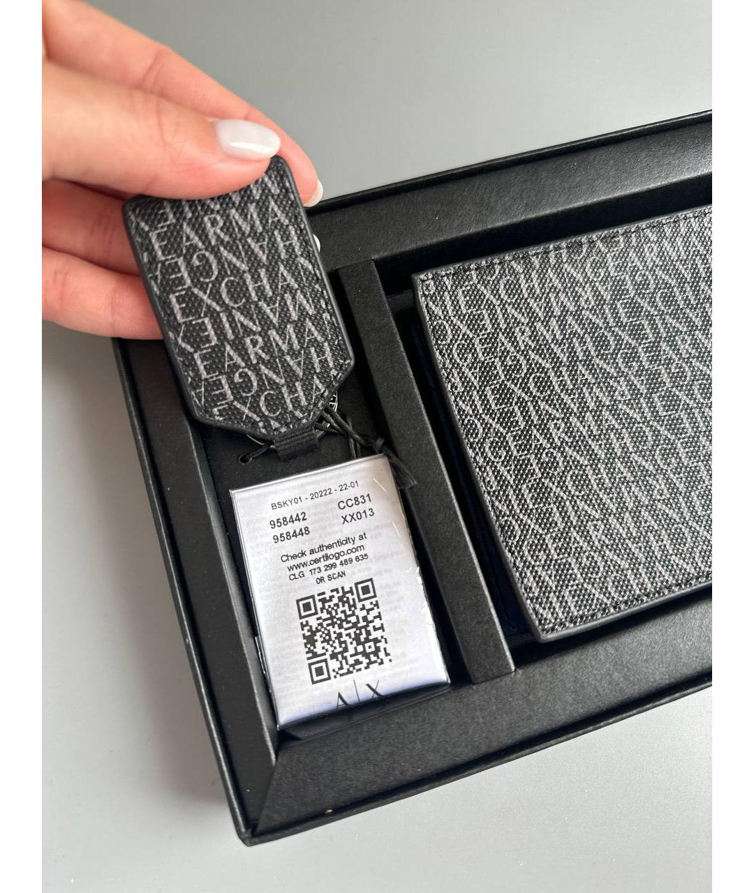 ARMANI EXCHANGE Черный кошелек, фото 5