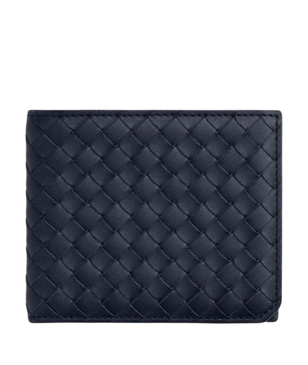 BOTTEGA VENETA Темно-синий кожаный кардхолдер, фото 1