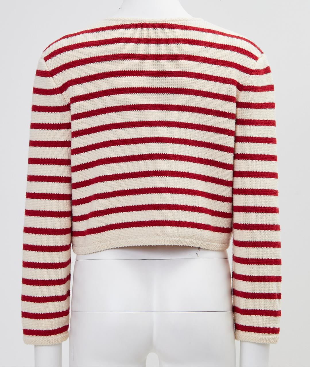 CELINE Красный шерстяной кардиган, фото 2