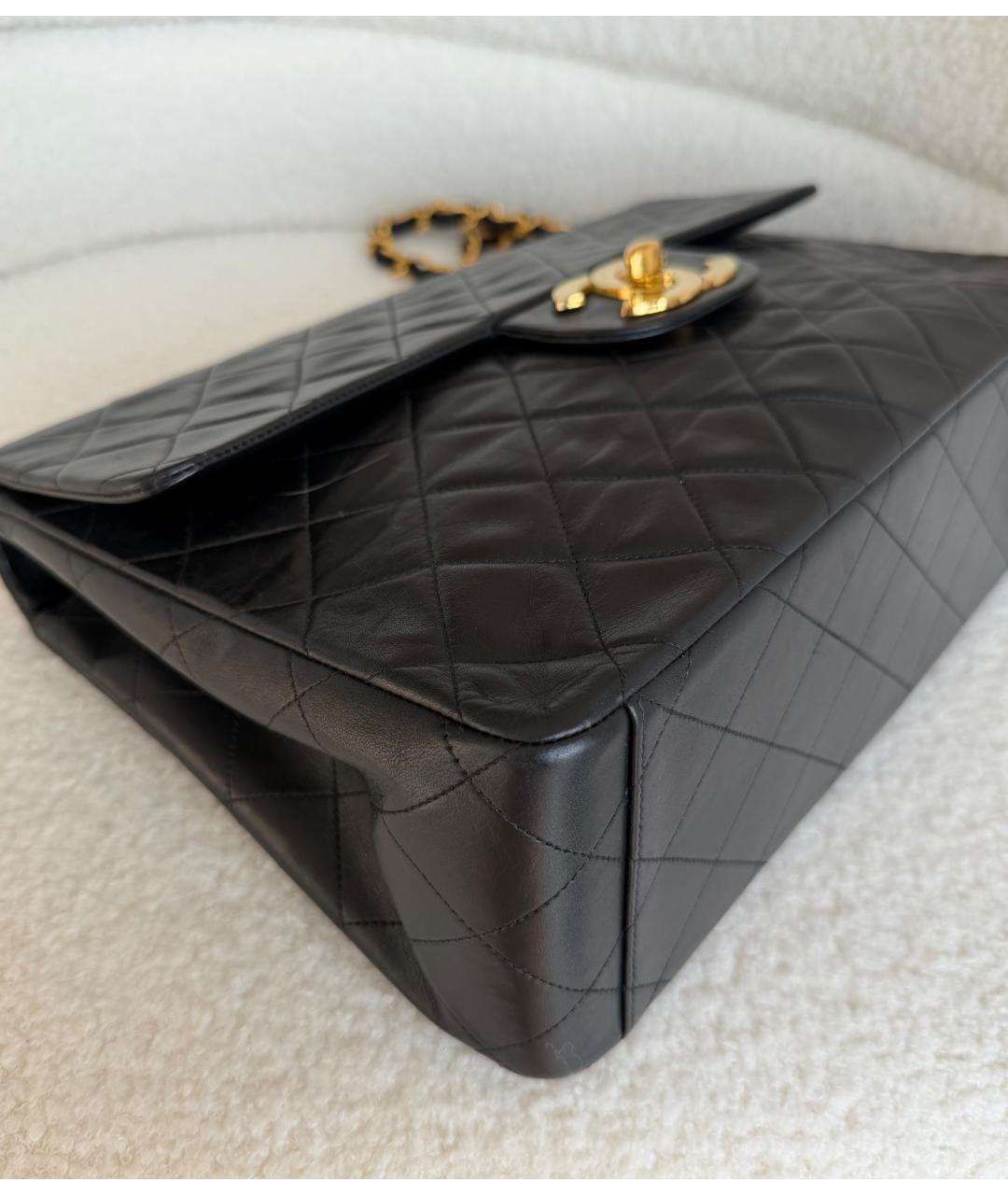 CHANEL Черная кожаная сумка через плечо, фото 8