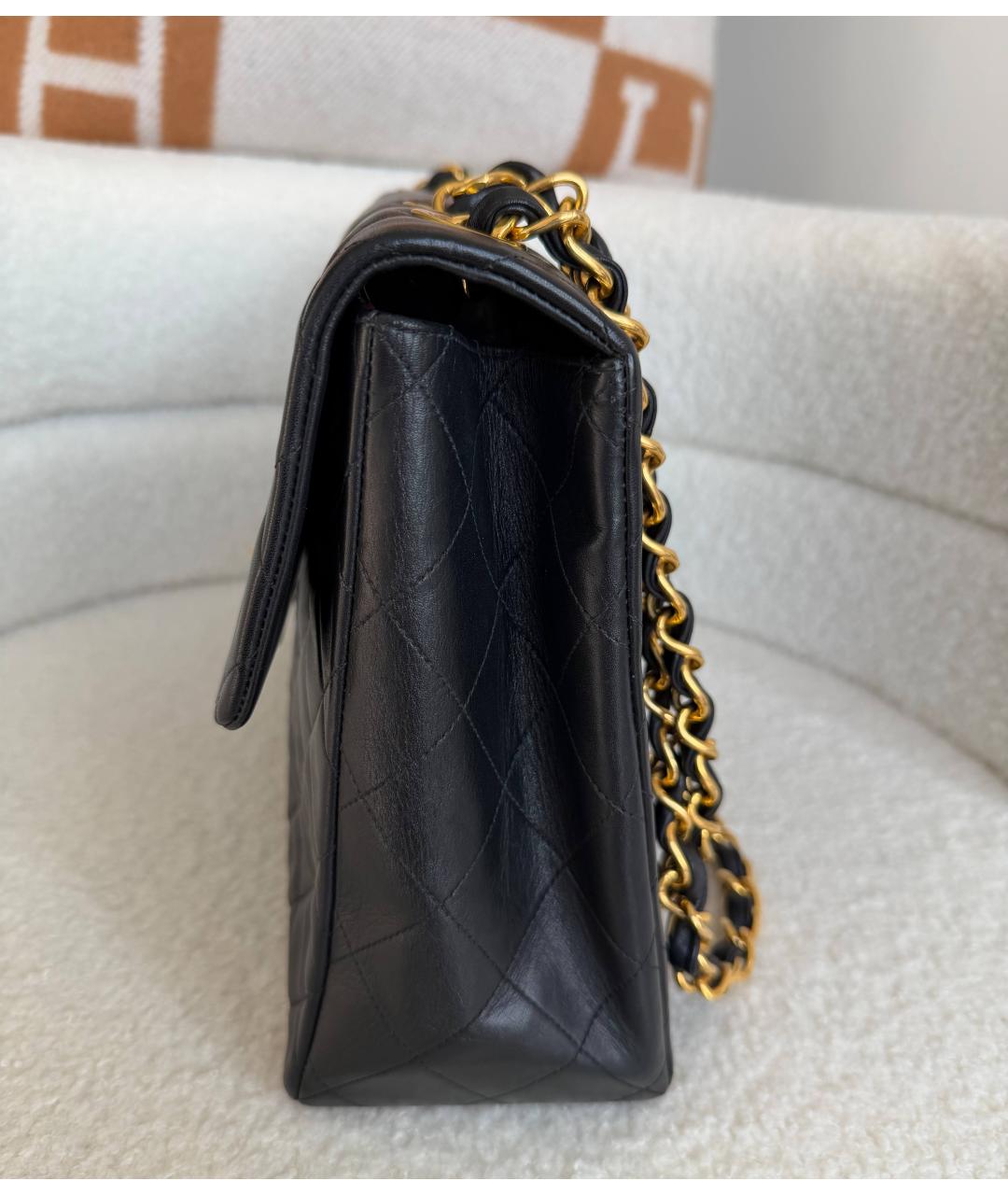 CHANEL Черная кожаная сумка через плечо, фото 9