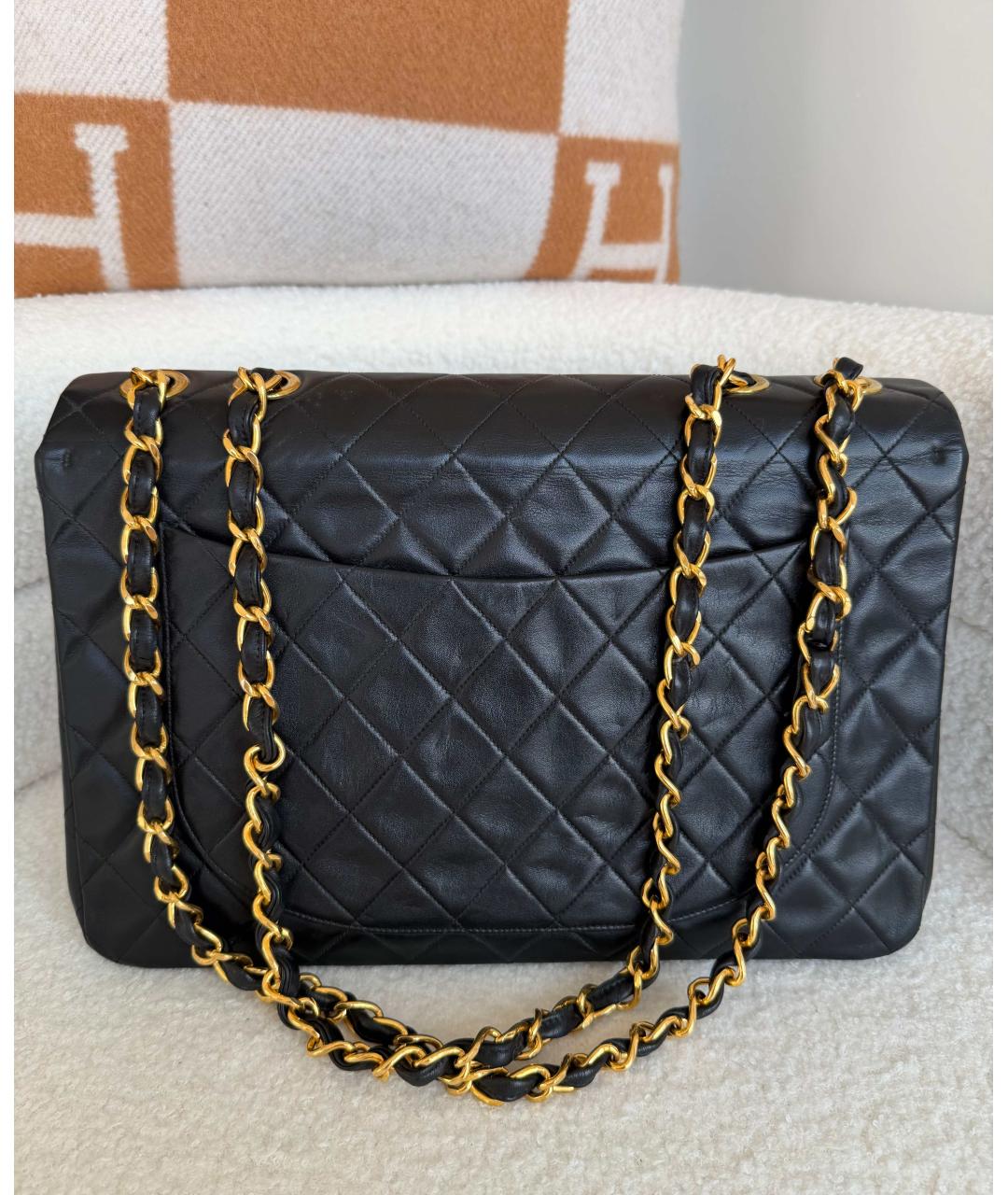 CHANEL Черная кожаная сумка через плечо, фото 4