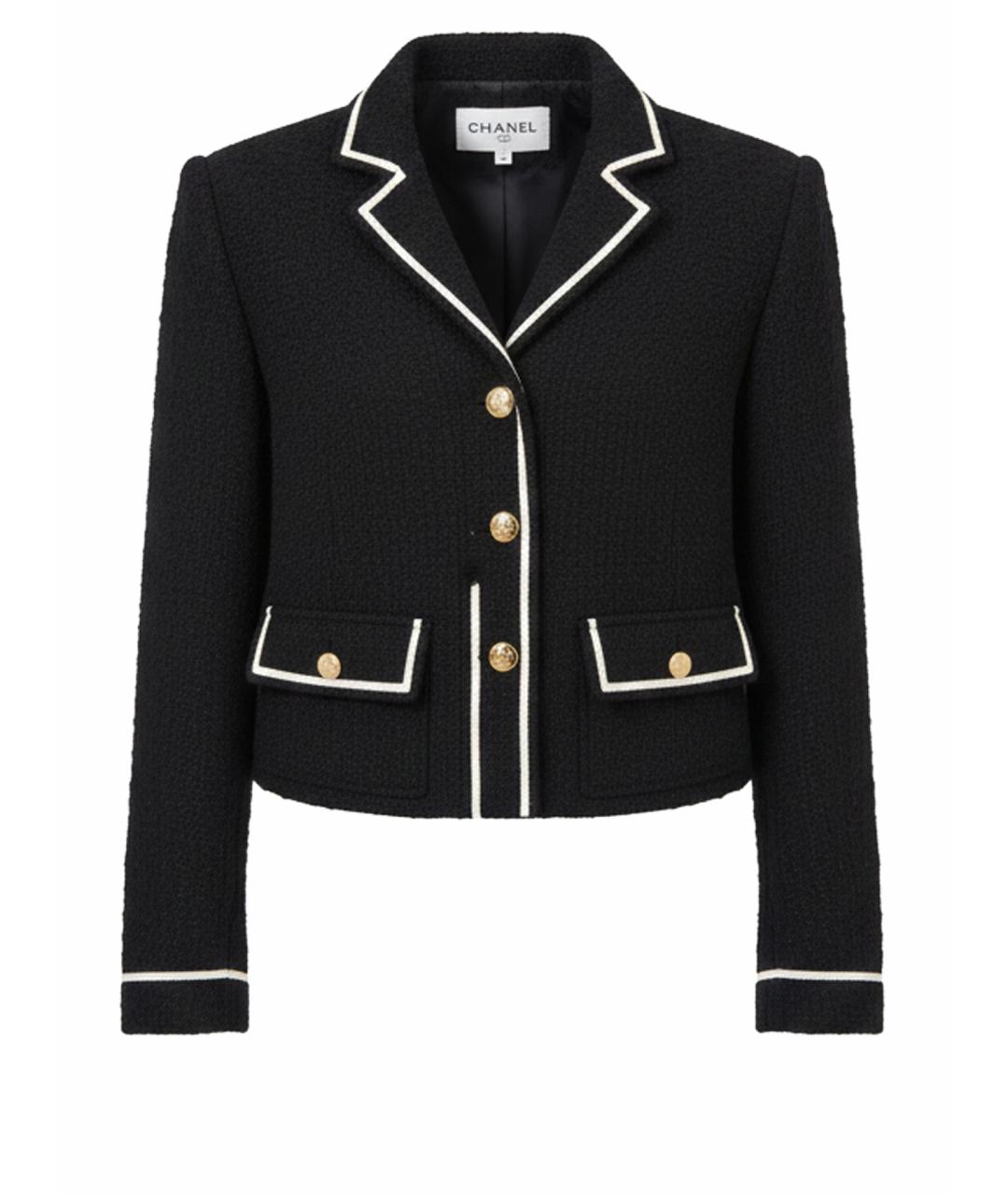 CELINE Черный шерстяной жакет/пиджак, фото 1