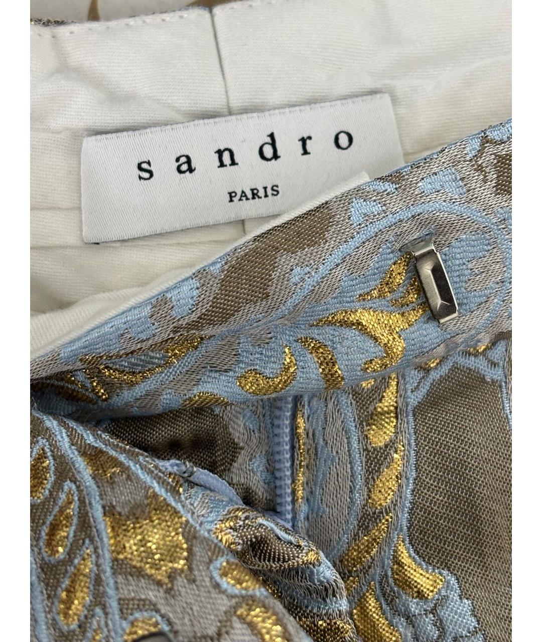 SANDRO Голубые полиэстеровые шорты, фото 3