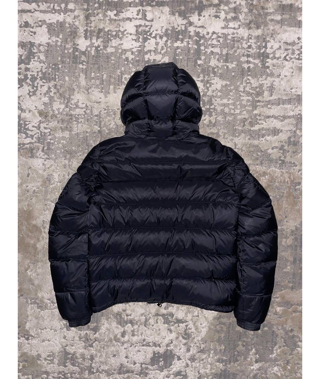 MONCLER Черный полиамидовый пуховик, фото 2