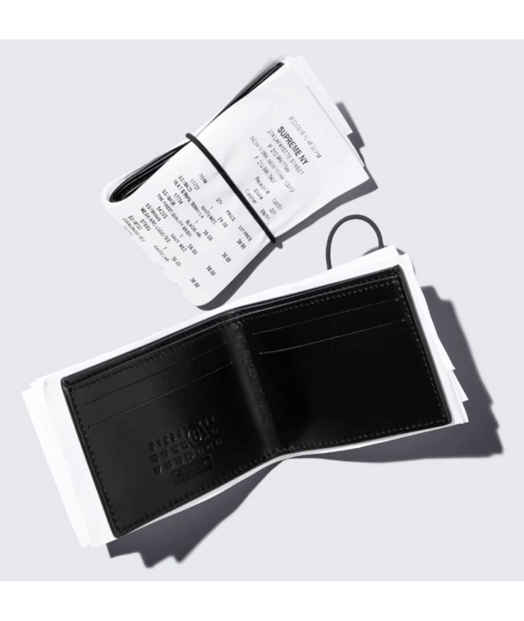SUPREME Белый кожаный кошелек, фото 5