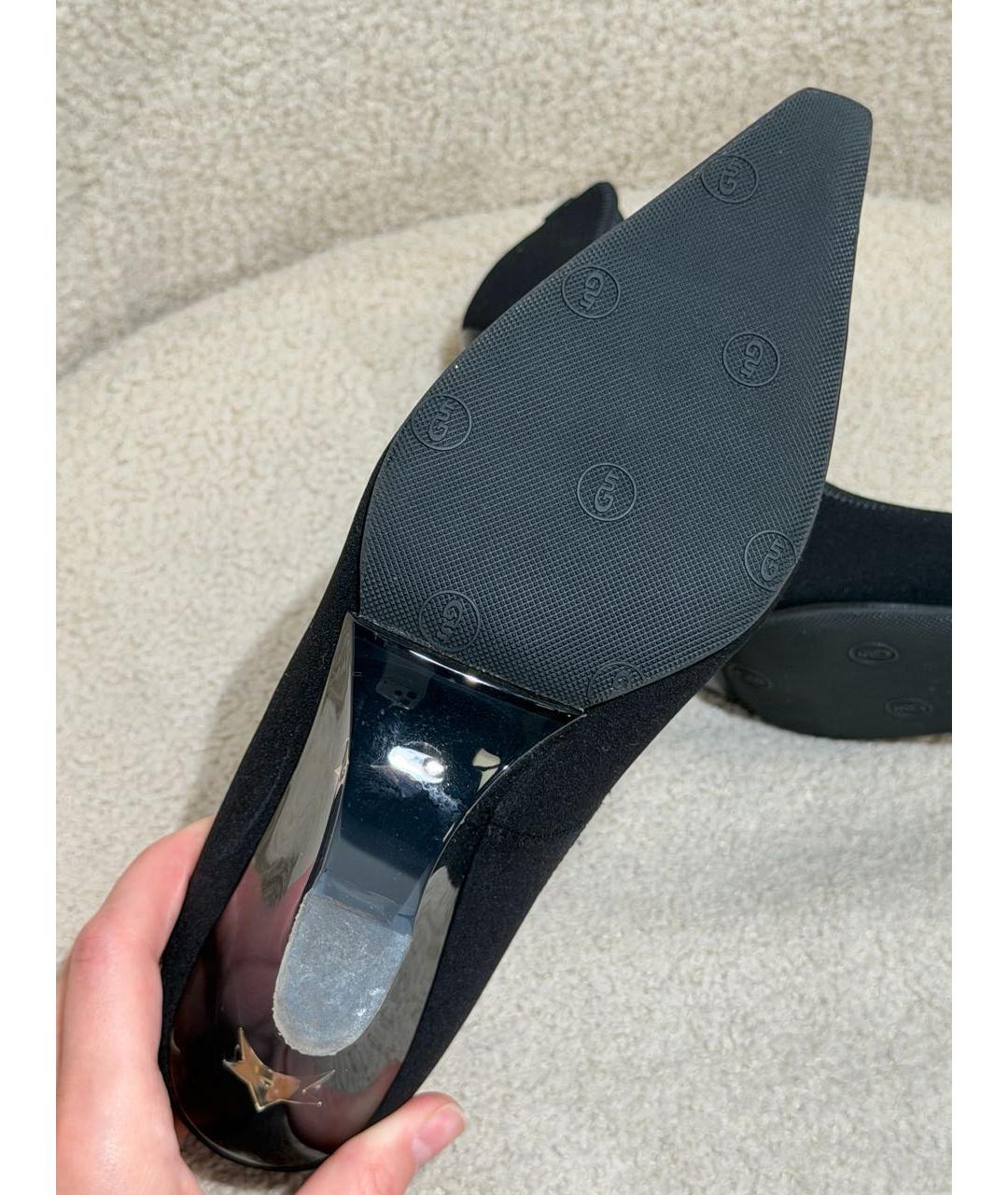 CHRISTIAN DIOR Черные текстильные туфли, фото 8