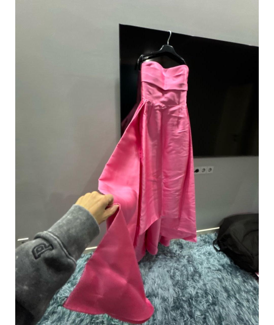 SOLACE LONDON Розовое полиэстеровое вечернее платье, фото 5