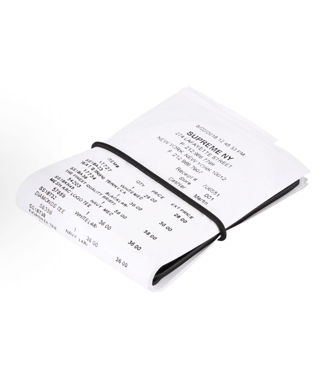 SUPREME Белый кожаный кардхолдер, фото 7