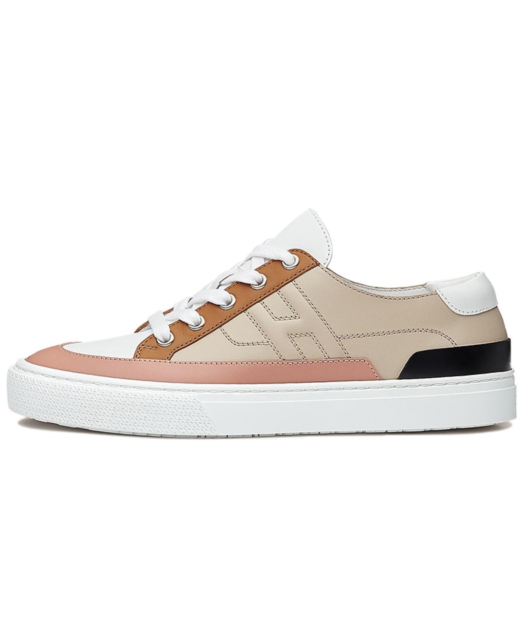 HERMES Мульти кожаные кеды, фото 3