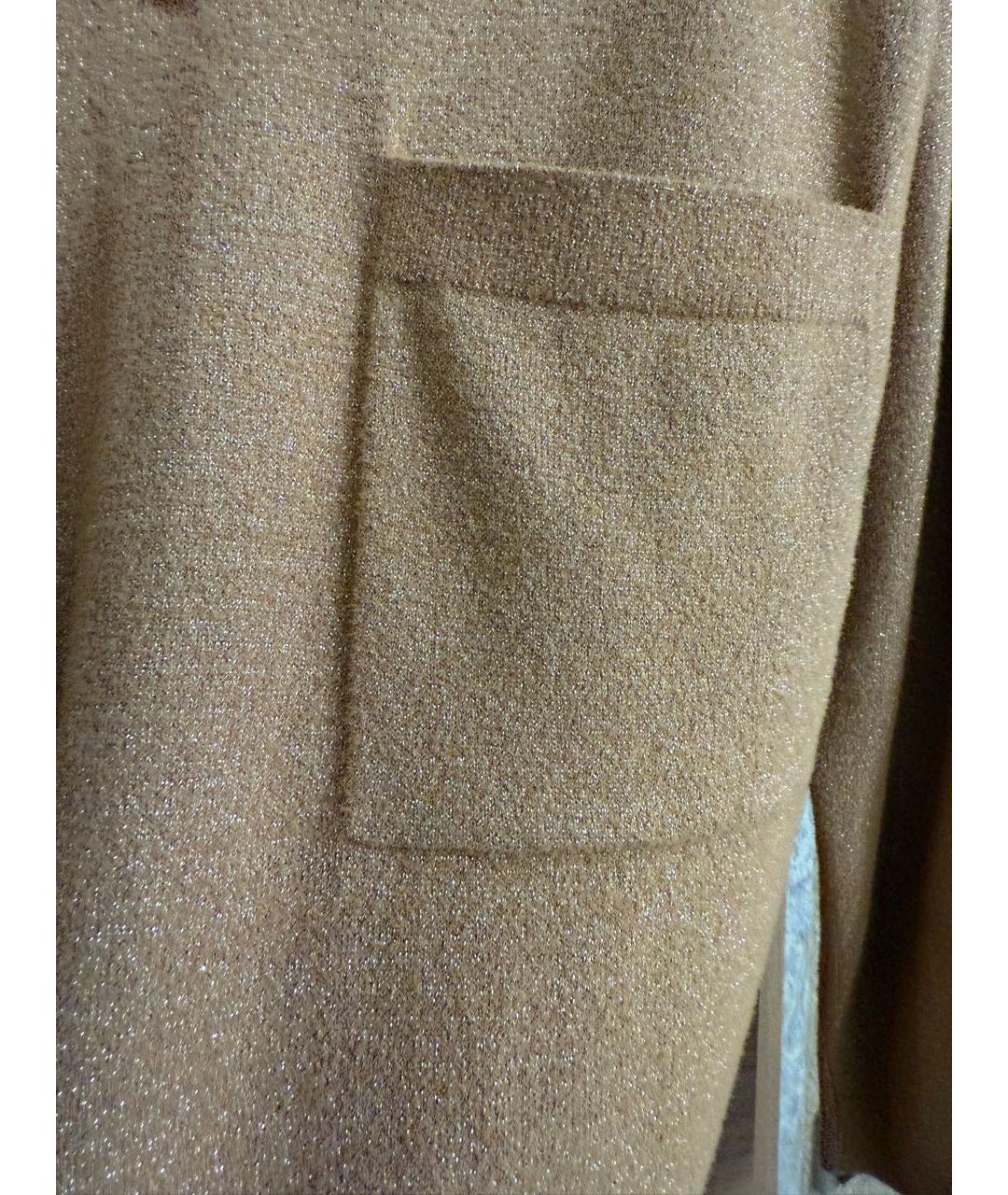 TWIN-SET Горчичный полиамидовый джемпер / свитер, фото 8