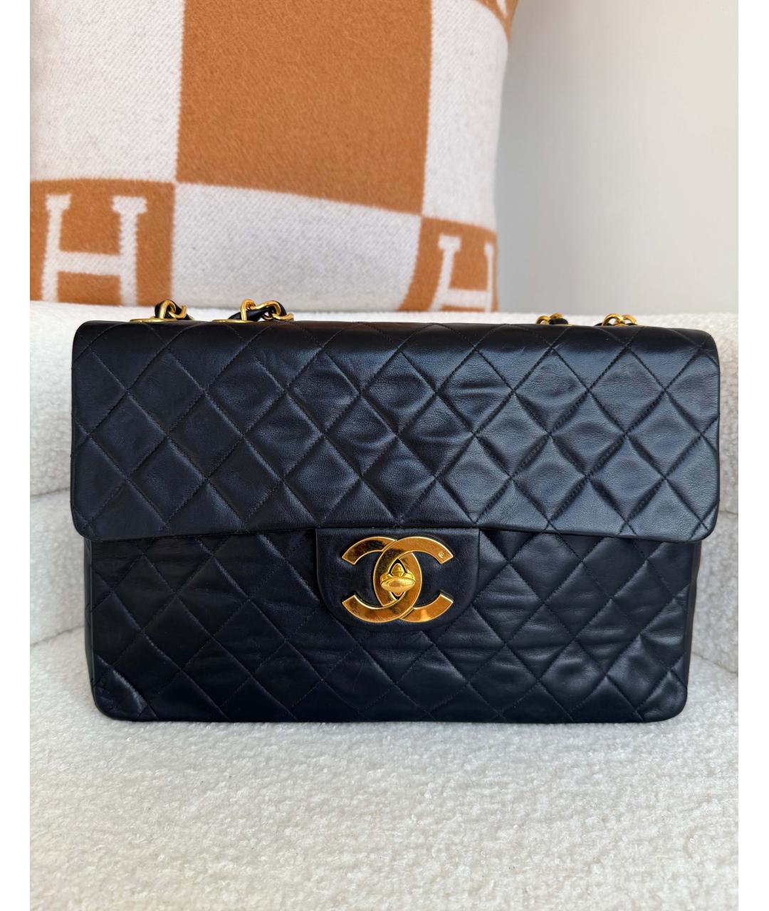 CHANEL Черная кожаная сумка через плечо, фото 3