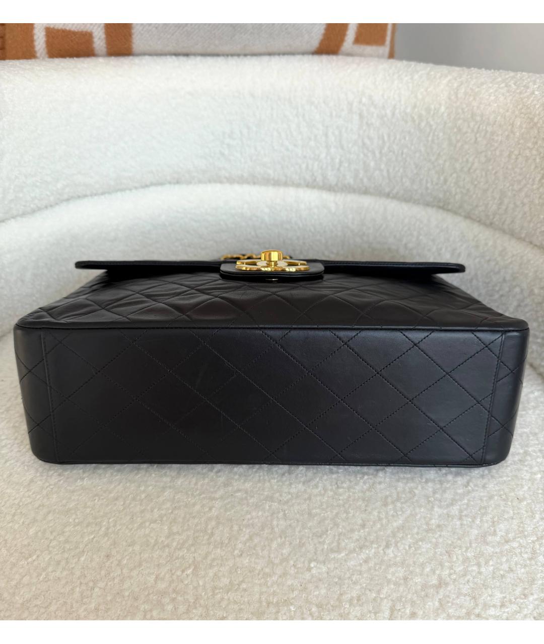 CHANEL Черная кожаная сумка через плечо, фото 8