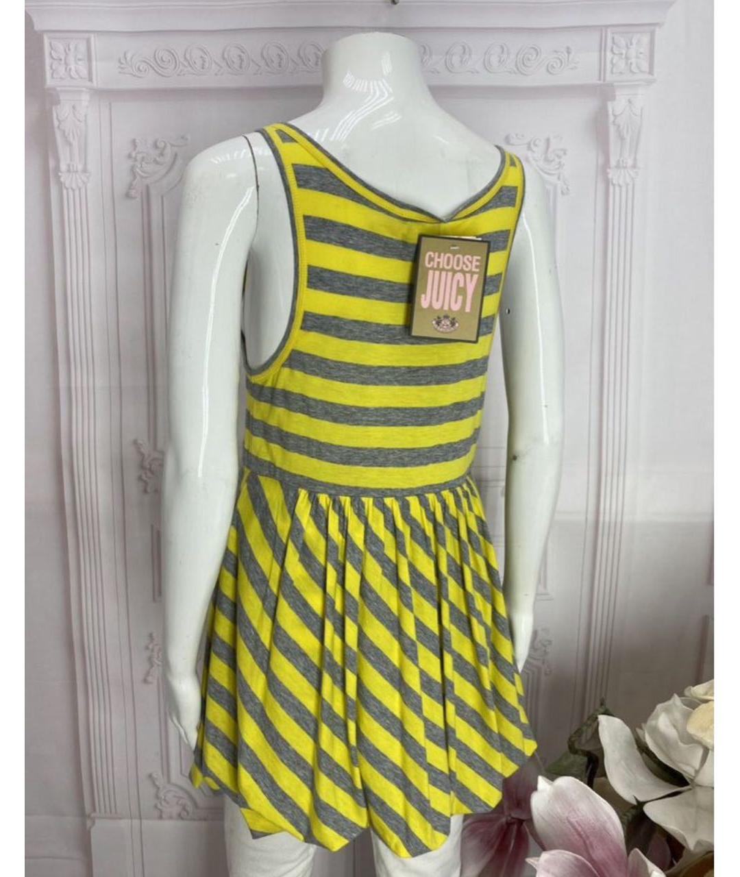 JUICY COUTURE Желтая хлопко-эластановая майка, фото 7