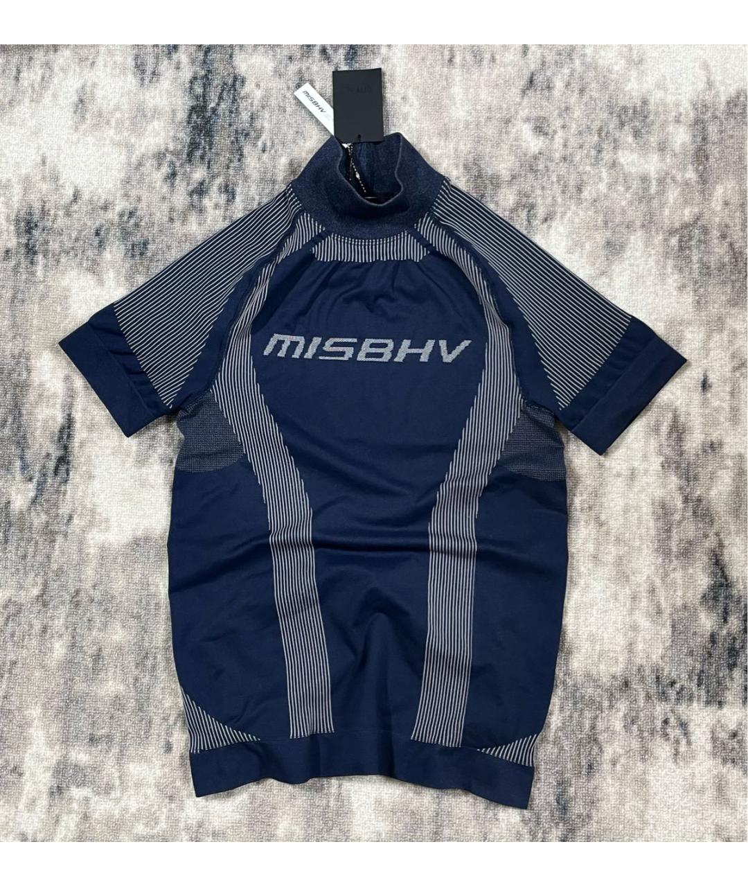 MISBHV Темно-синяя синтетическая футболка, фото 2