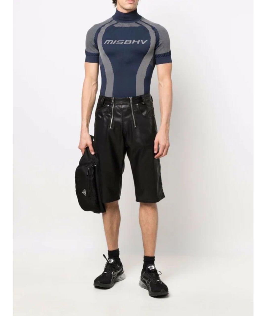 MISBHV Темно-синяя синтетическая футболка, фото 3