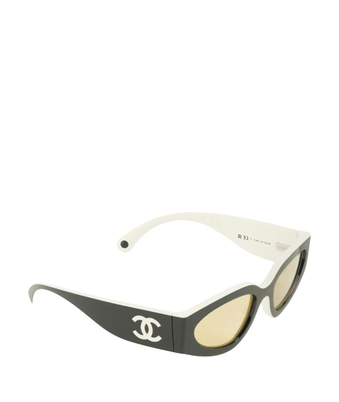 CHANEL Черные пластиковые солнцезащитные очки, фото 1