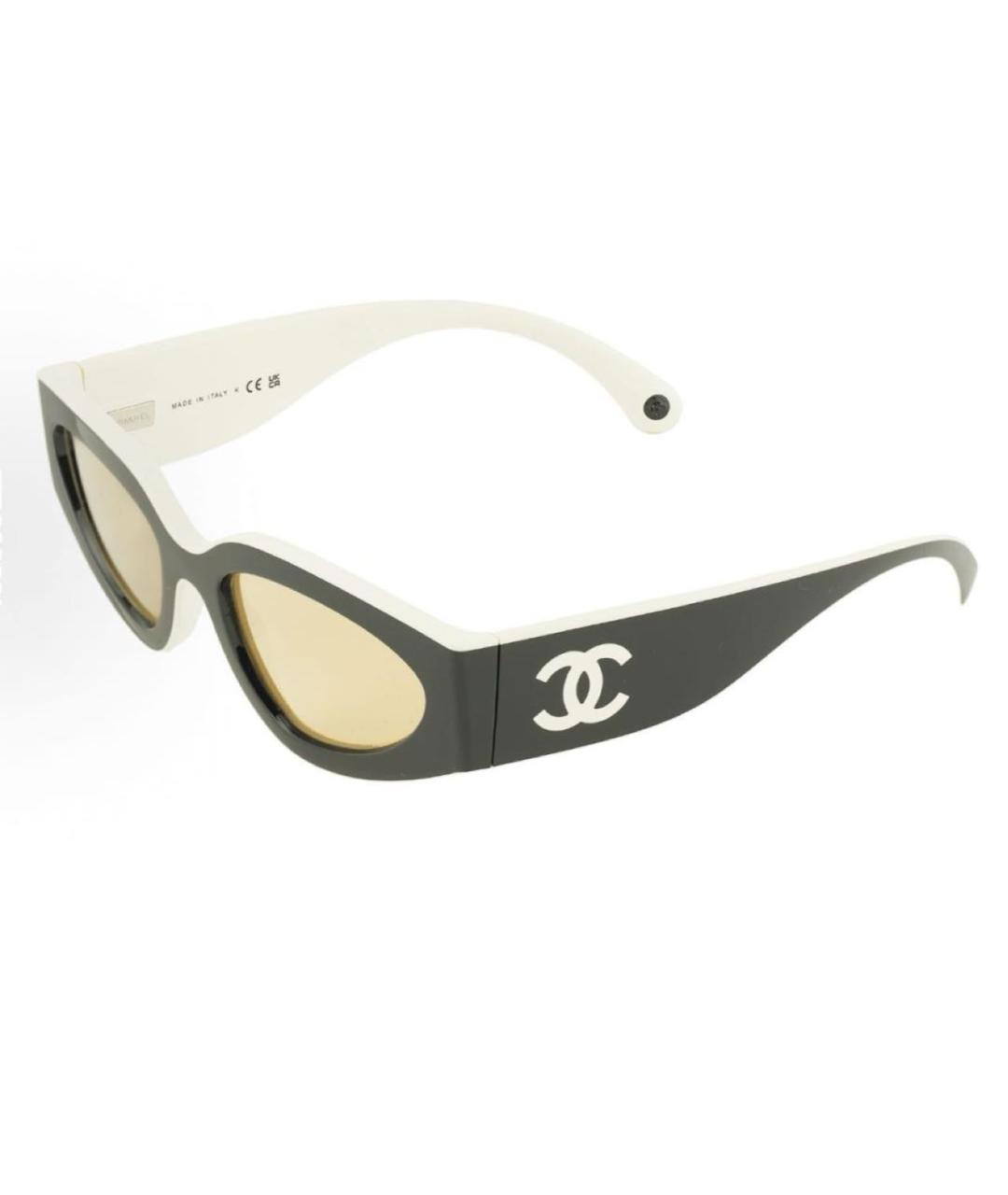 CHANEL Черные пластиковые солнцезащитные очки, фото 8