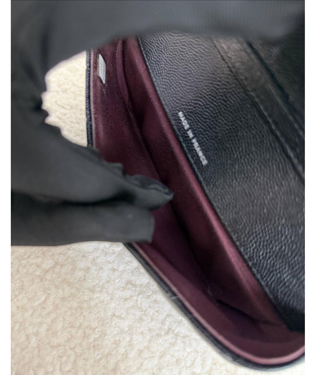 CHANEL Черная кожаная сумка через плечо, фото 9