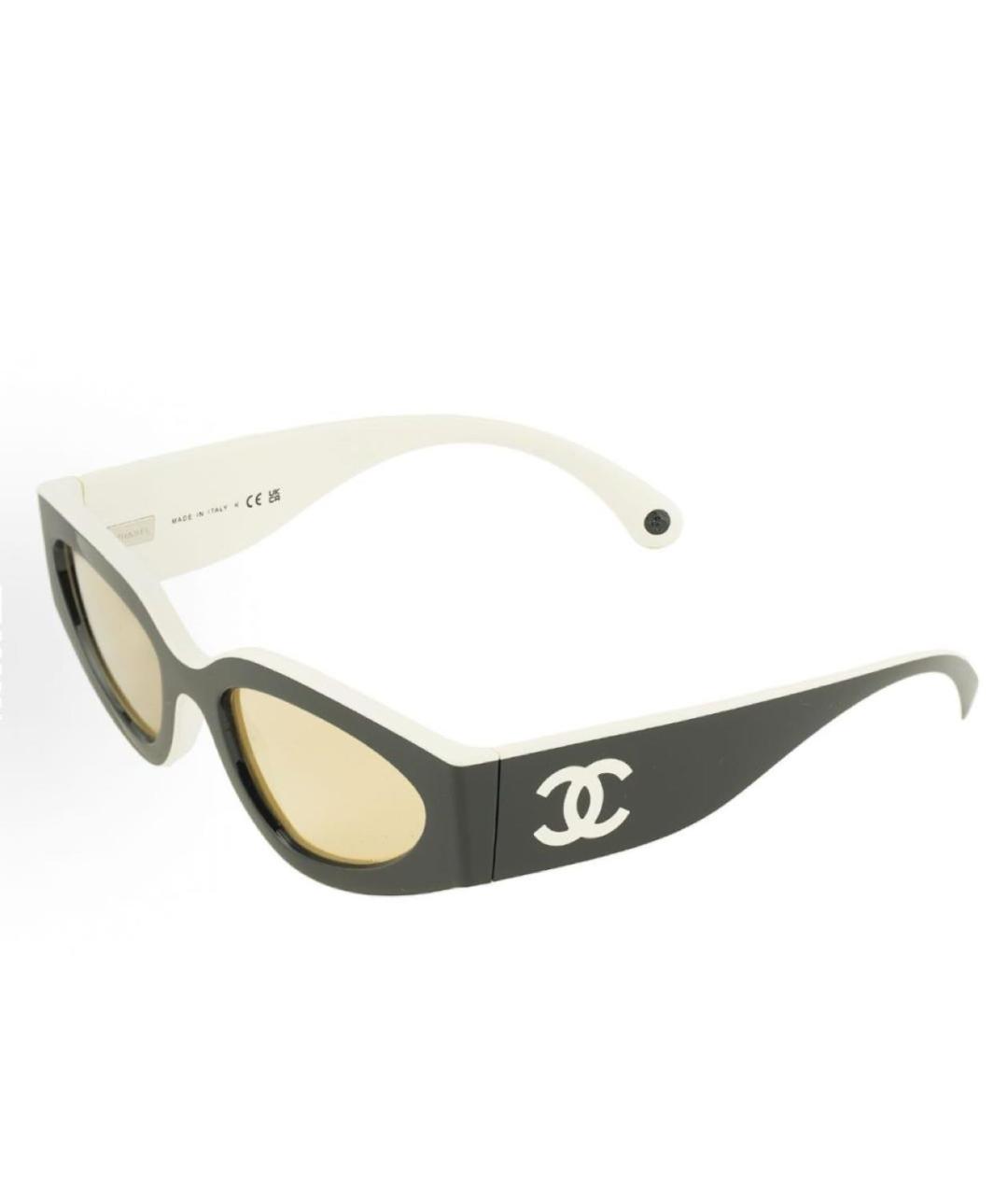 CHANEL Черные пластиковые солнцезащитные очки, фото 8