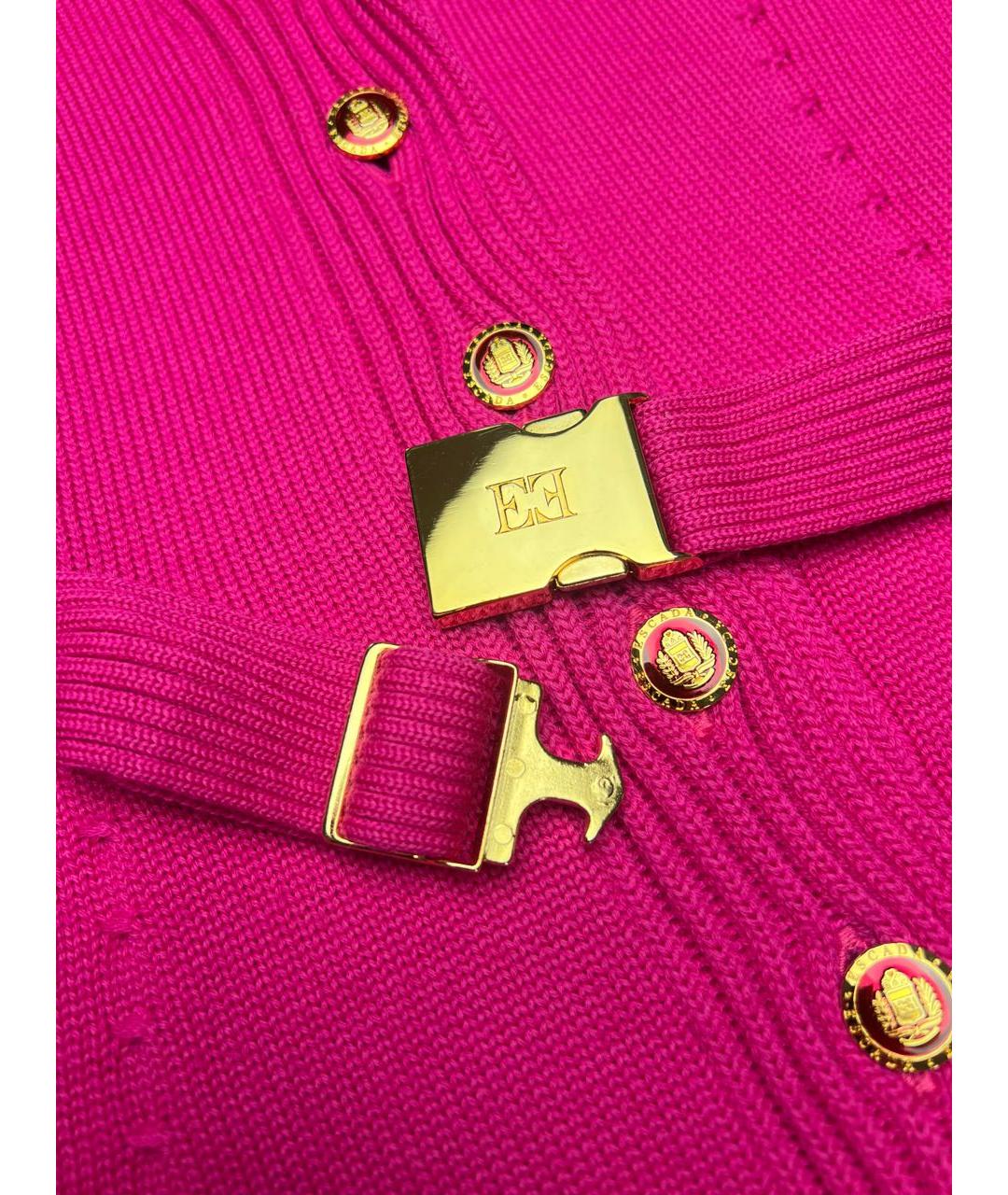 ESCADA Розовый шерстяной кардиган, фото 8